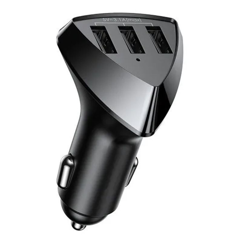 GENERICO - Cargador Auto 3x Usb 10a 42a Carga Rapida 12-24v Vehiculo