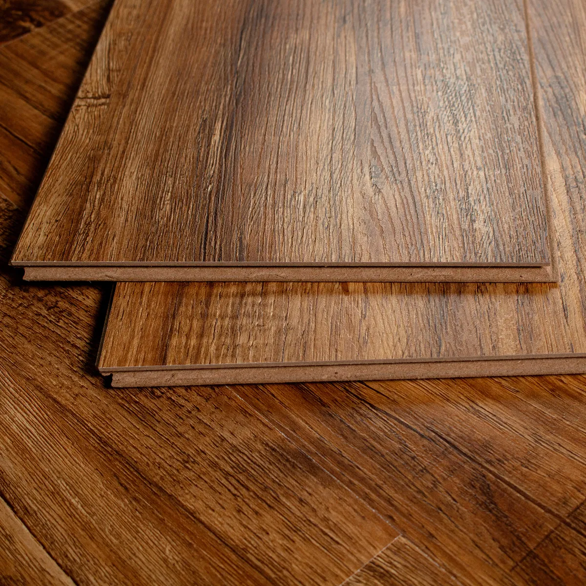 JOYTEK - Piso Flotante Caoba Resistente al Agua 122x20 cm - 8 mm - 2.47 m2