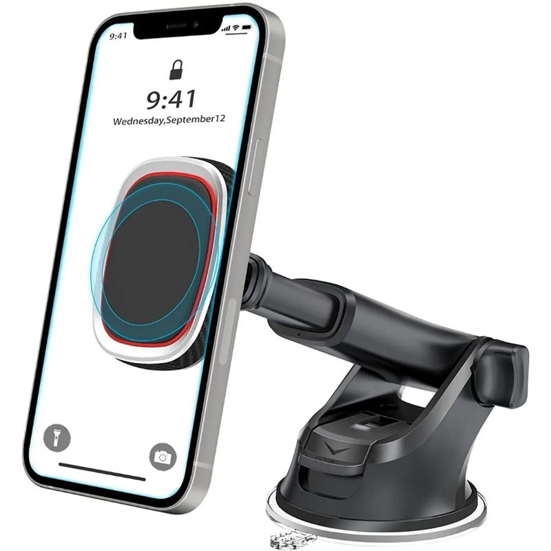 GENERICO - Soporte Magnético Brazo Largo Celular Auto Porta Teléfono