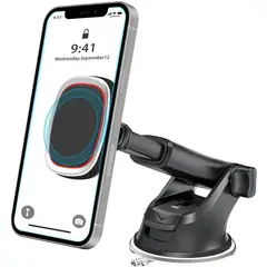 GENERICO - Soporte Magnético Brazo Largo Celular Auto Porta Teléfono