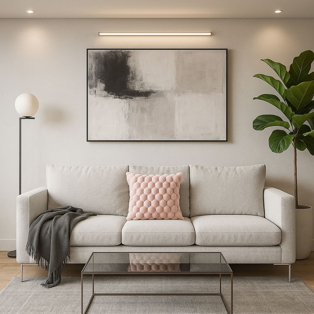 ARMONIA - Funda cojín rosa burbuja 45x45 living chileno 651