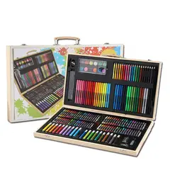 GENERICO - Maleta Madera / Set De Arte 180 Piezas Lápices Para Colorear
