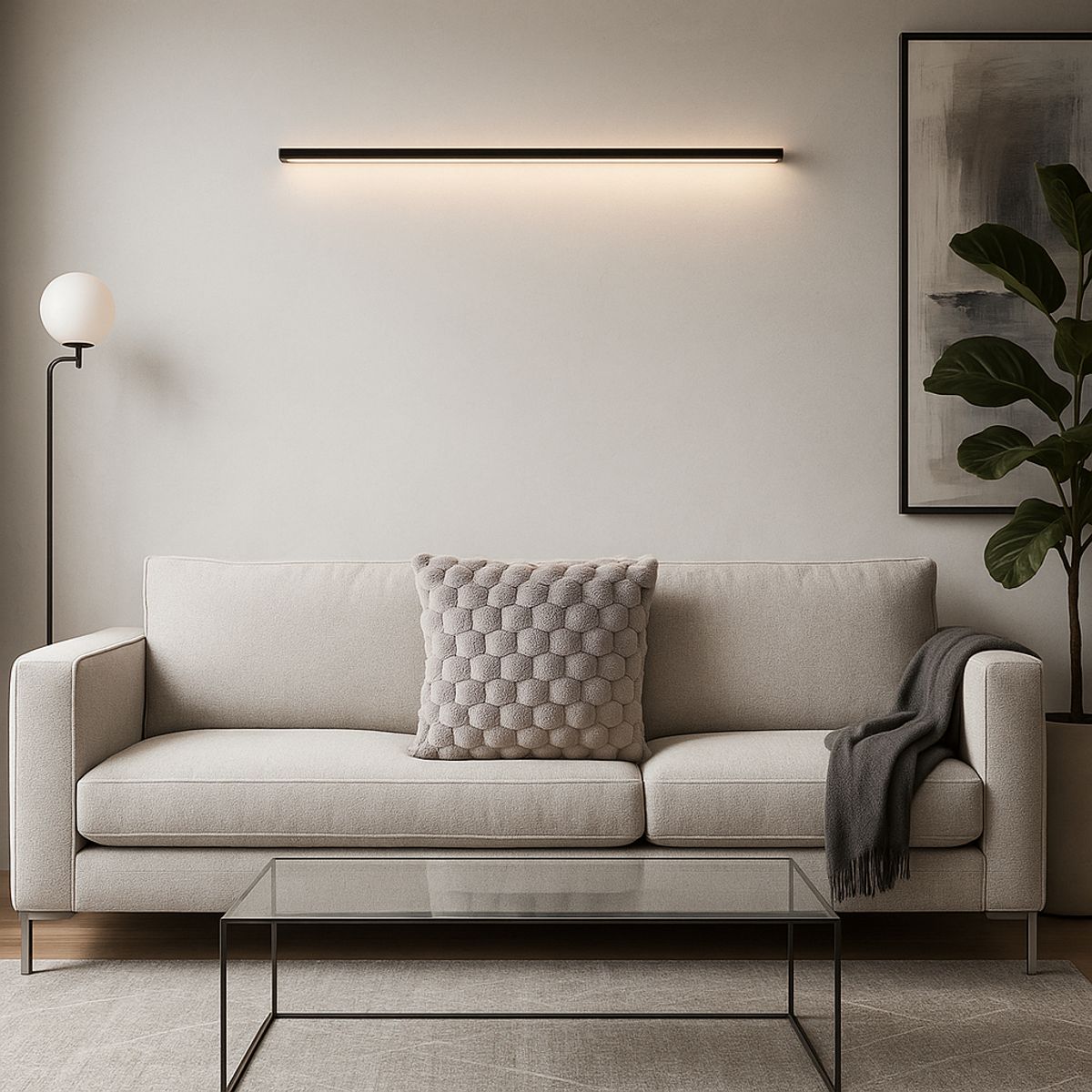 ARMONIA - Funda cojín burbuja gris 45x45 suave decoración Chile 651