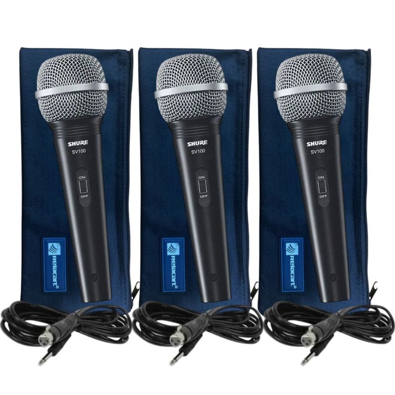 SHURE - Pack 3 Unidades Shure Sv100 Mas 03 Fundas Relacart