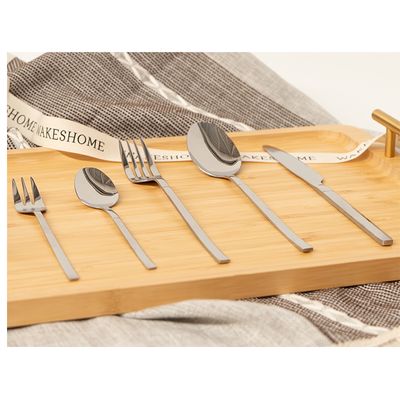 Imagen 2 del producto Set De Cubiertos De Lujo 6 Piezas Cuchilleria Plateado - Cuchara De Mesa