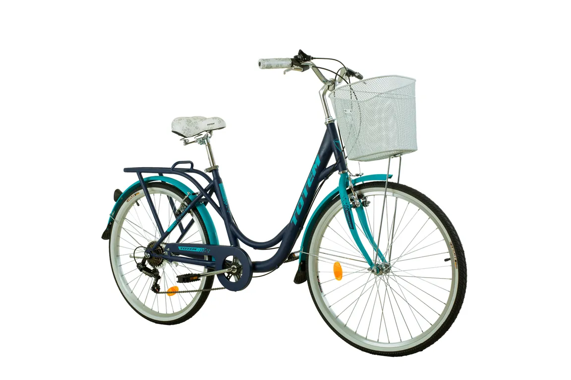 BICICLETA CITY DAMA ARO 26 AZUL CON CELESTE Azul S