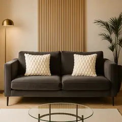 ARMONIA - Pack 2 fundas almohadón blanco burbuja 45x45 hogar 651