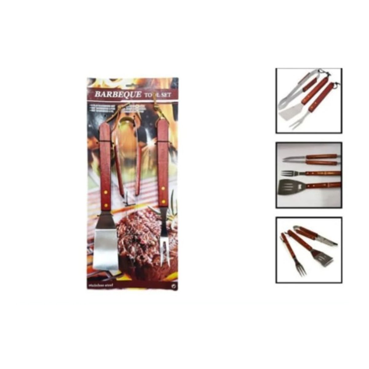 GENERICO - Juego De 3 Piezas Para Barbacoa