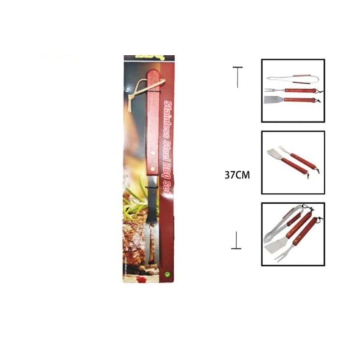 GENERICO - Tenedor 37 Cm Para Asado Acero Inoxidable