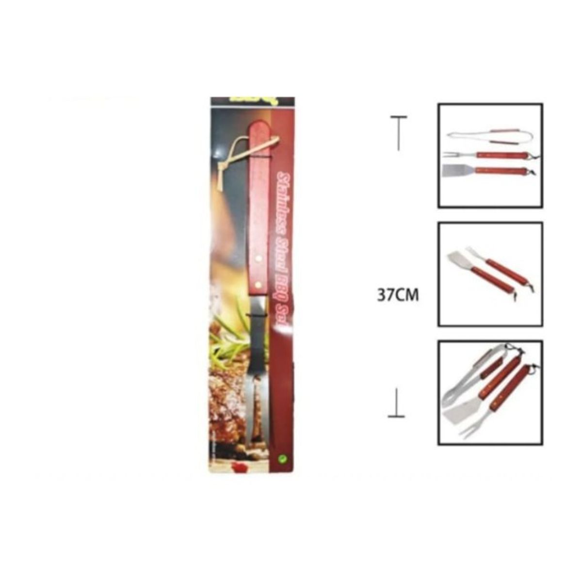 GENERICO - Tenedor 37 Cm Para Asado Acero Inoxidable