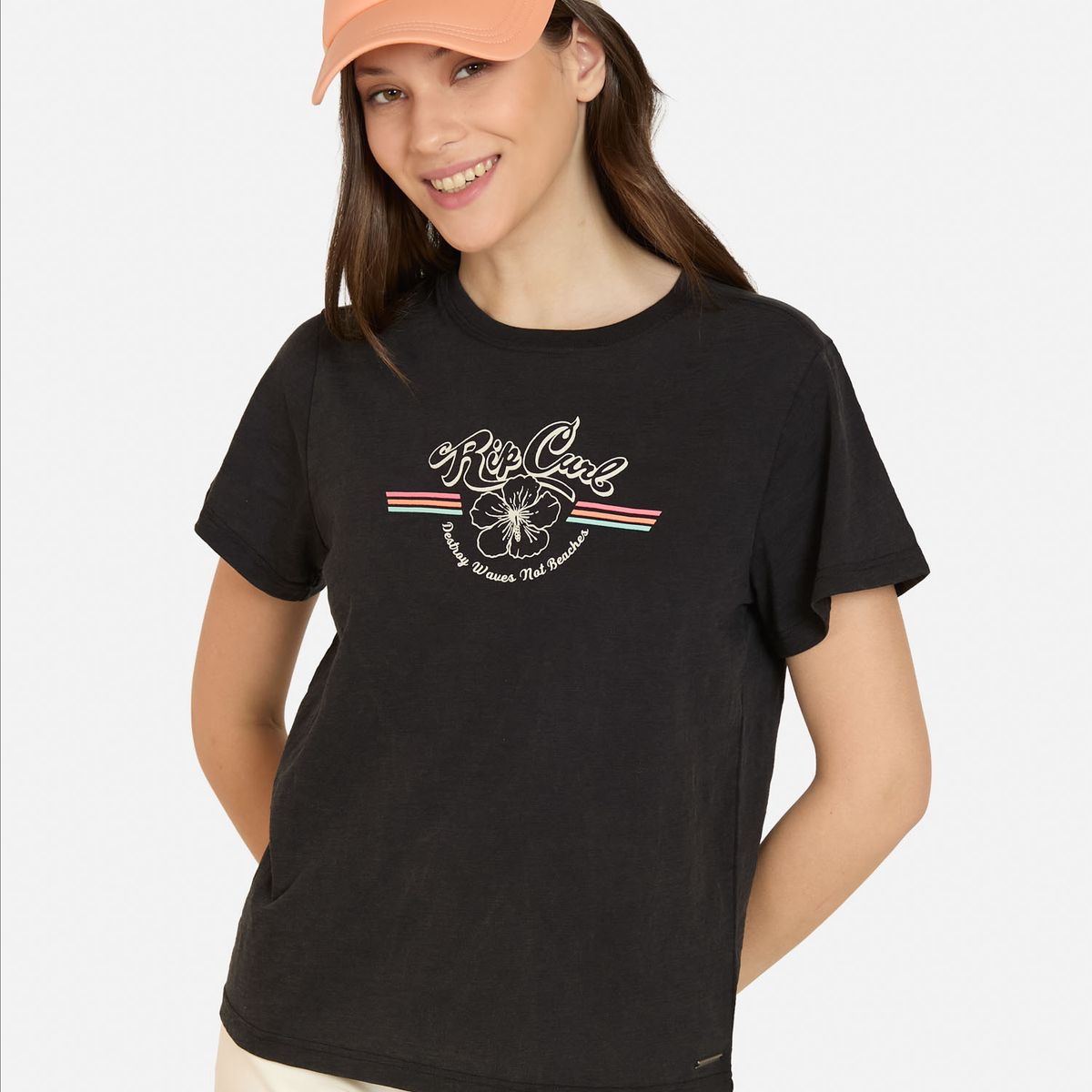 RIP CURL - Polera MC Aquafoam Negro Mujer Rip Curl - Negro