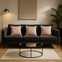 Pack 3 cubre cojines rosa burbuja 45x45 moderno 651