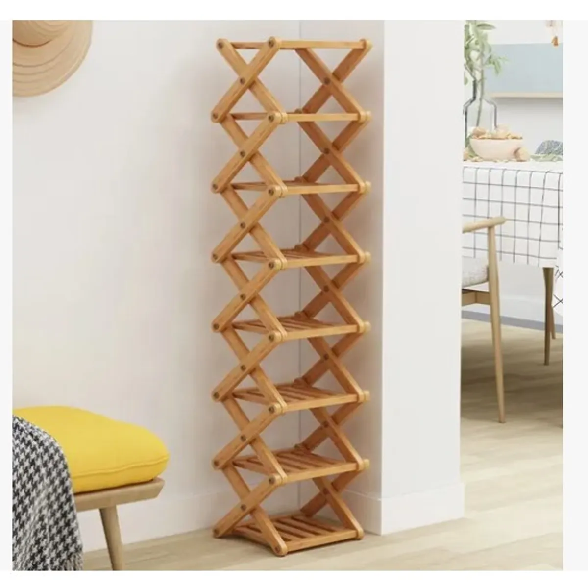 OFERTABKN - Organizador Estante De Bambu 5 Niveles De Cocina Y Baño