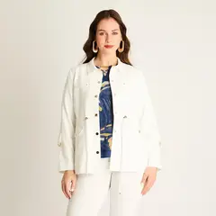 LORENZO DI PONTTI - Chaqueta Crudo con Cordón Ajustable