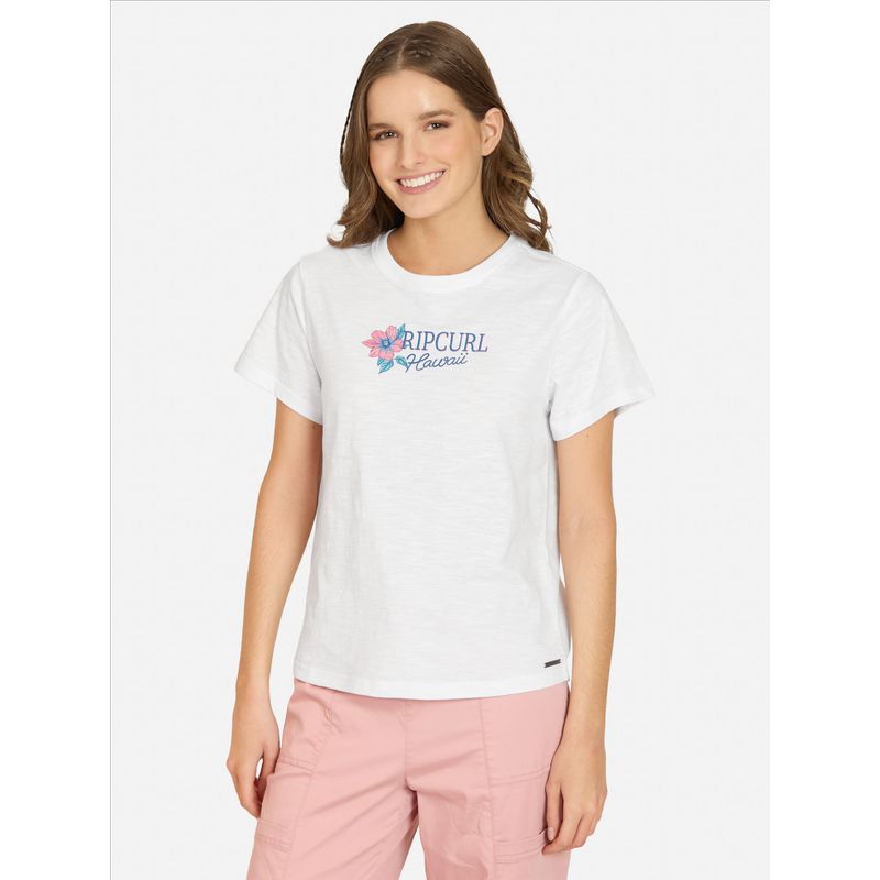RIP CURL - Polera MC Foamcrest Blanco Mujer Rip Curl - Blanco