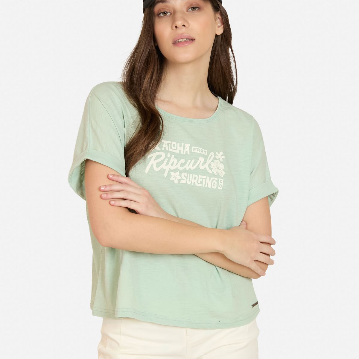 RIP CURL - Polera MC Sandwave Verde Mujer Rip Curl - Verde