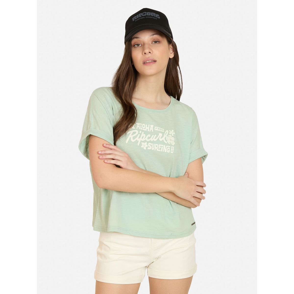 RIP CURL - Polera MC Sandwave Verde Mujer Rip Curl - Verde