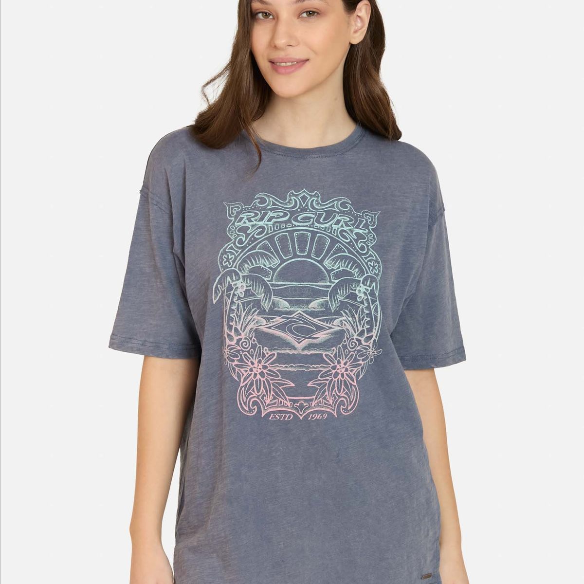 RIP CURL - Polera MC Starcrest Azul Mujer Rip Curl - Azul