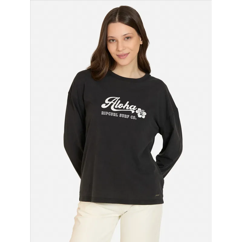 RIP CURL - Polera ML Saltedge Negro Mujer Rip Curl - Negro