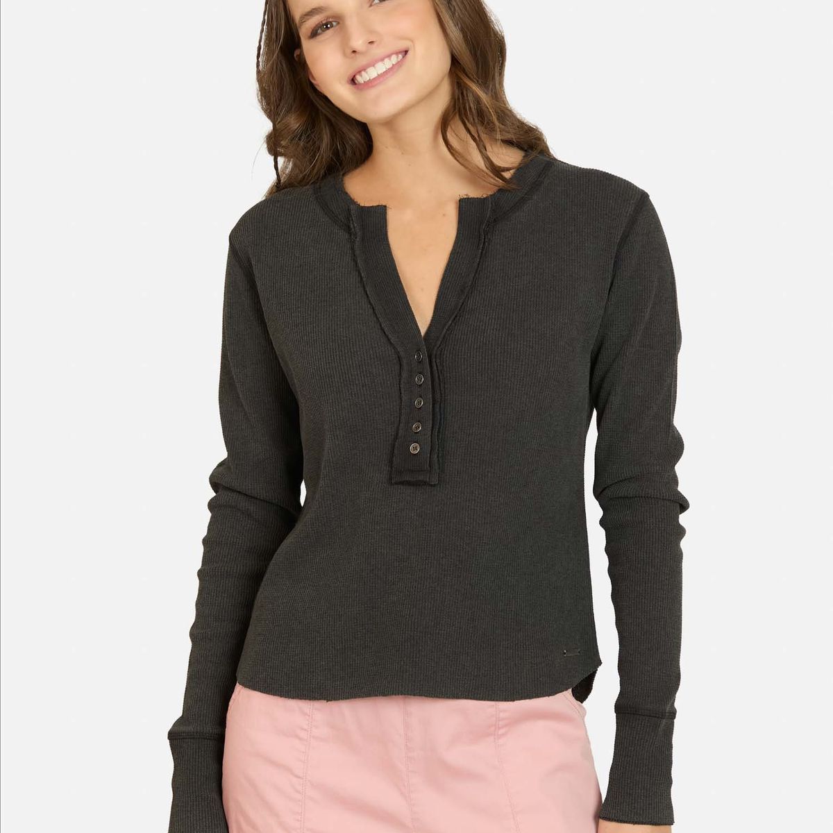 RIP CURL - Polera ML Moonpath Negro Mujer Rip Curl - Negro