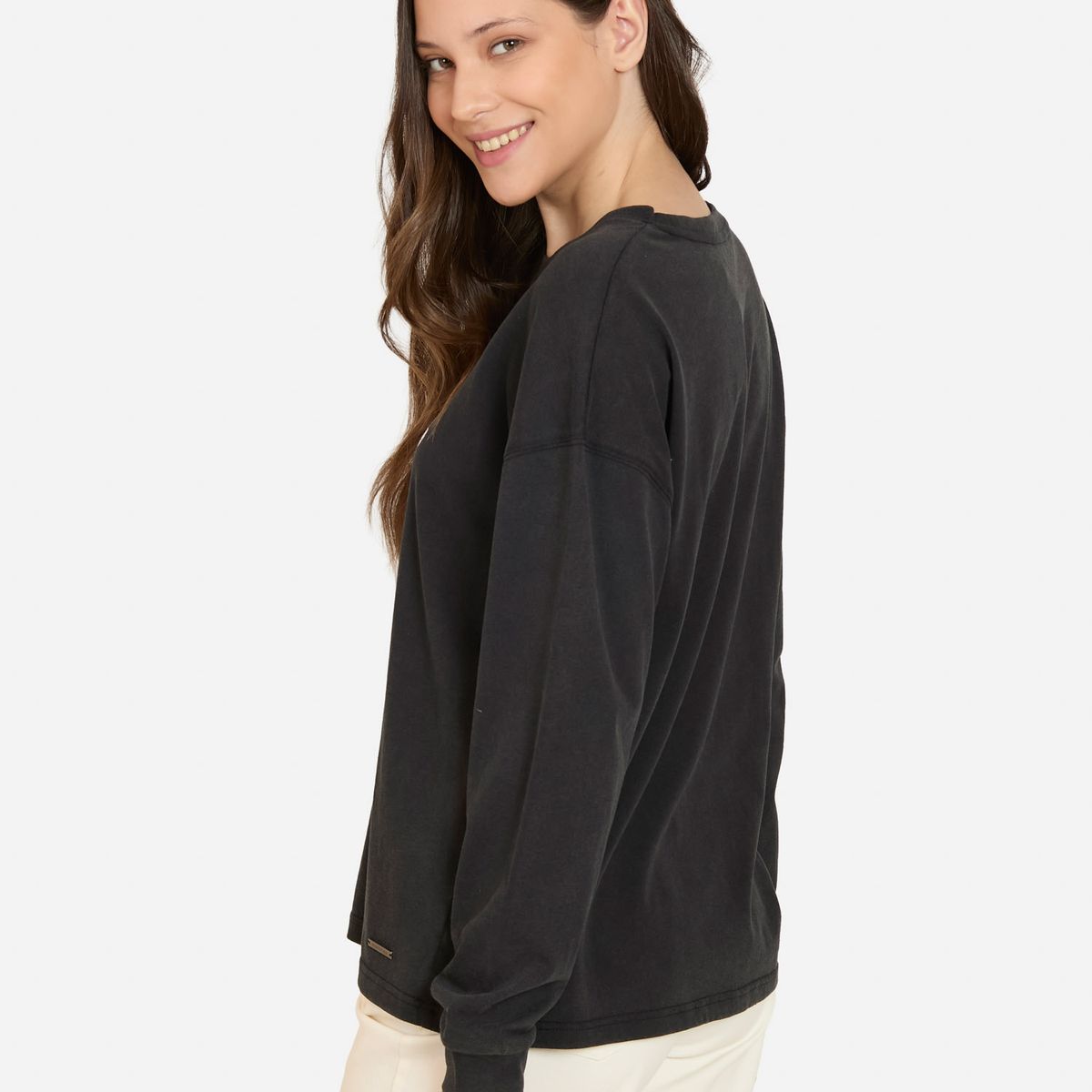 RIP CURL - Polera ML Saltedge Negro Mujer Rip Curl - Negro