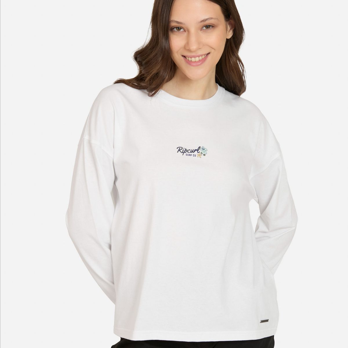 RIP CURL - Polera ML Surfsign Blanco Mujer Rip Curl - Blanco