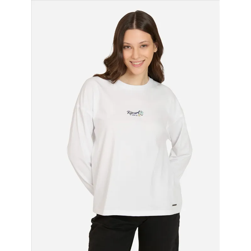 RIP CURL - Polera ML Surfsign Blanco Mujer Rip Curl - Blanco