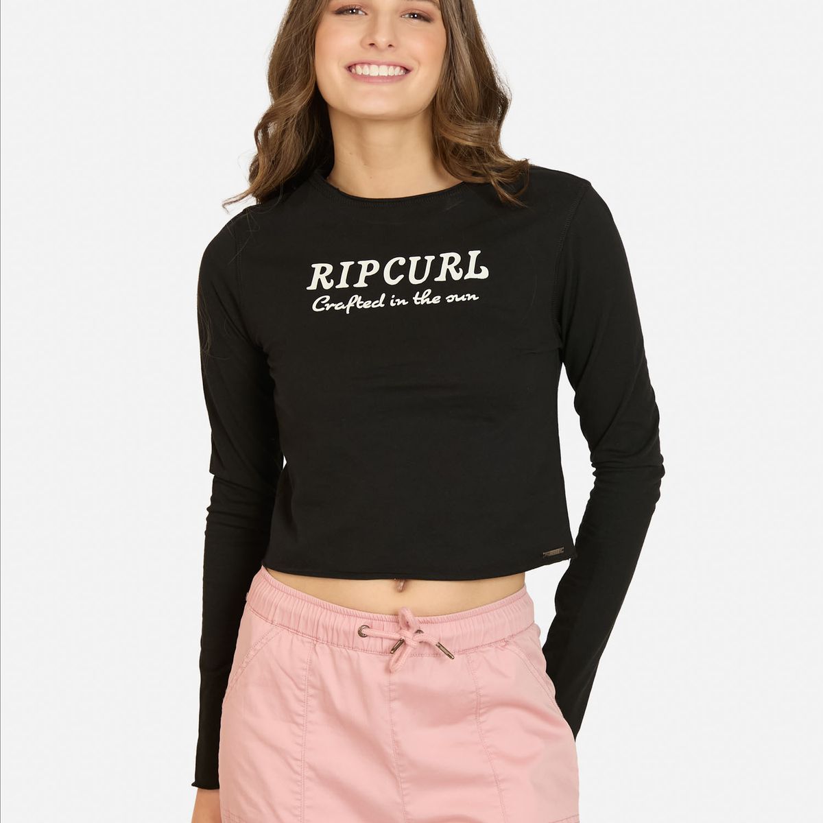 RIP CURL - Polera ML Wildpass Negro Mujer Rip Curl - Negro