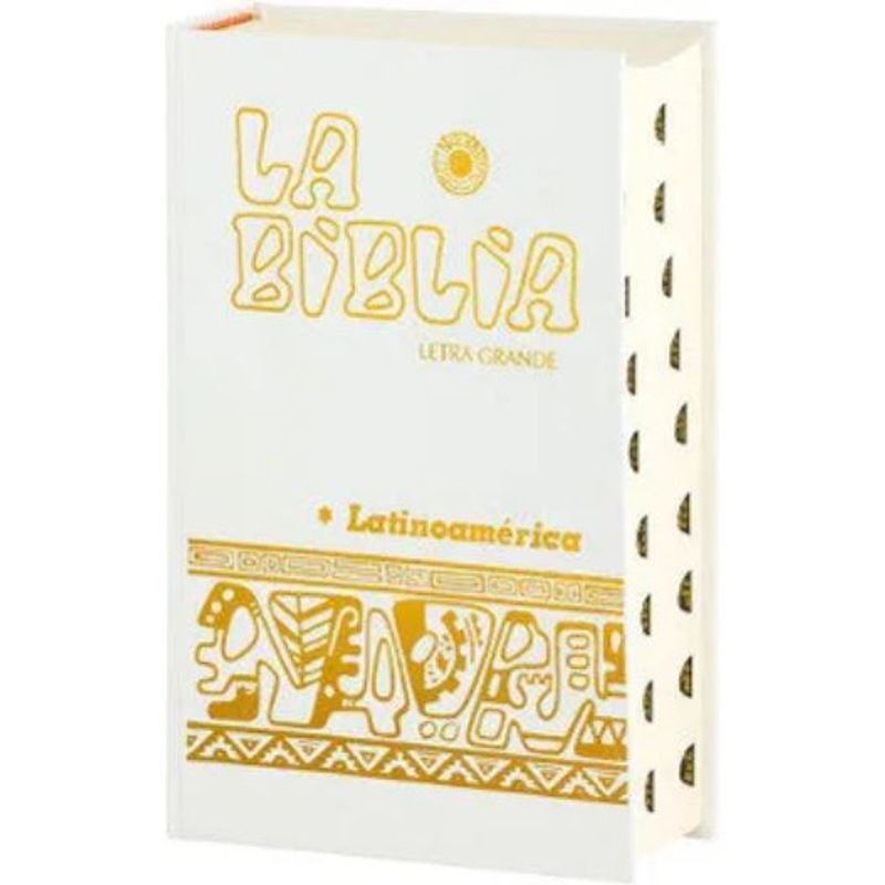 VERBO DIVINO - Biblia Latinoamerica Letra Grande Blanca Con Uñero