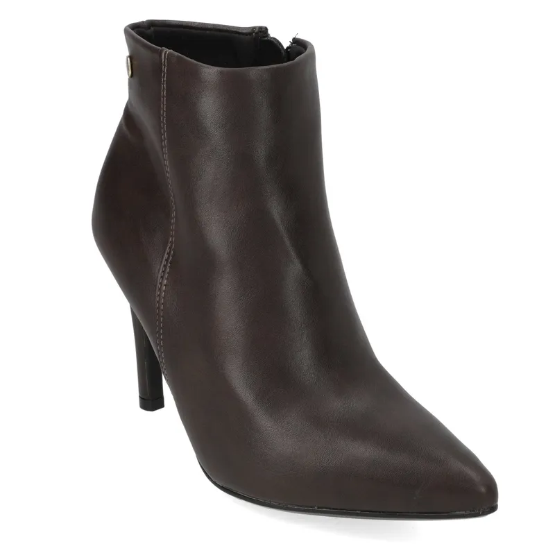VIZZANO - Botin Taco Aguja 10 cm Chocolate Vizzano
