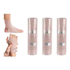 OFERTABKN - Pack3 Venda Elástica Compresión 15cmx45m Vendaje Con Gancho