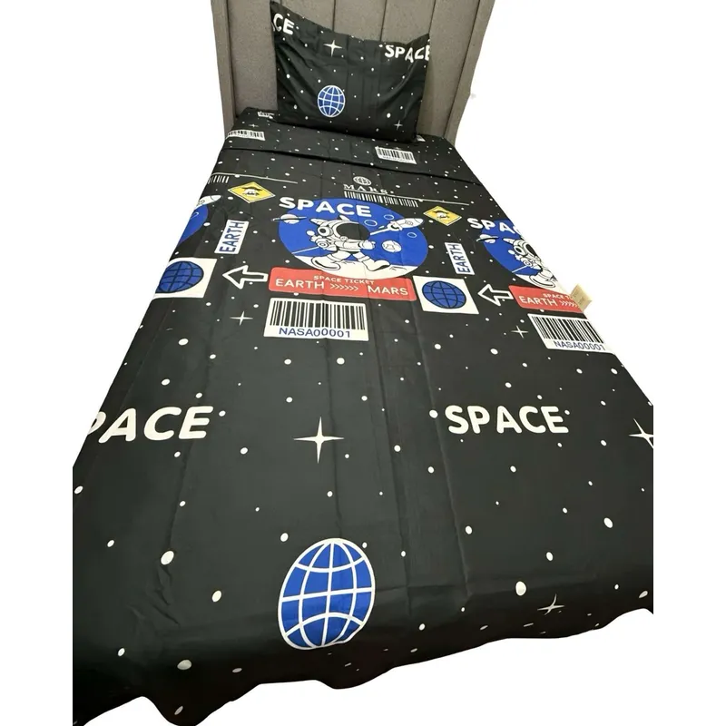 GENERICO - Sábanas plaza y media infantil niña niño diseño deAstronauta  Espacio