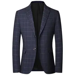 GIOIO - Saco Hombre Maduro Elegante Diario Mezcla Lana Oficina Versátil​