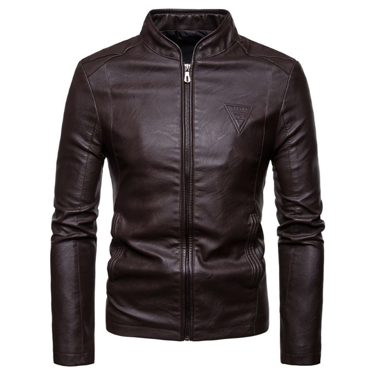 GIOIO - Chaqueta Hombre Corte Asiático Premium Cuello Alto Sintética Moderna​