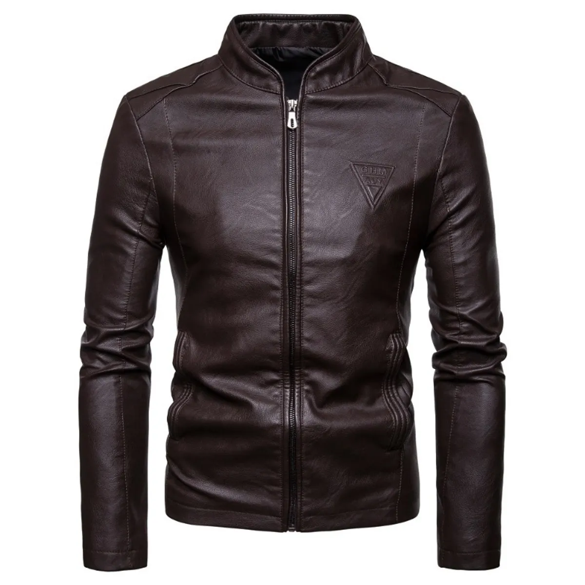 GIOIO - Chaqueta Hombre Corte Asiático Premium Cuello Alto Sintética Moderna​
