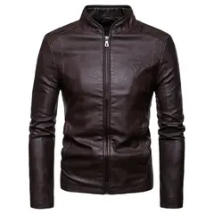 GIOIO - Chaqueta Hombre Corte Asiático Premium Cuello Alto Sintética Moderna​