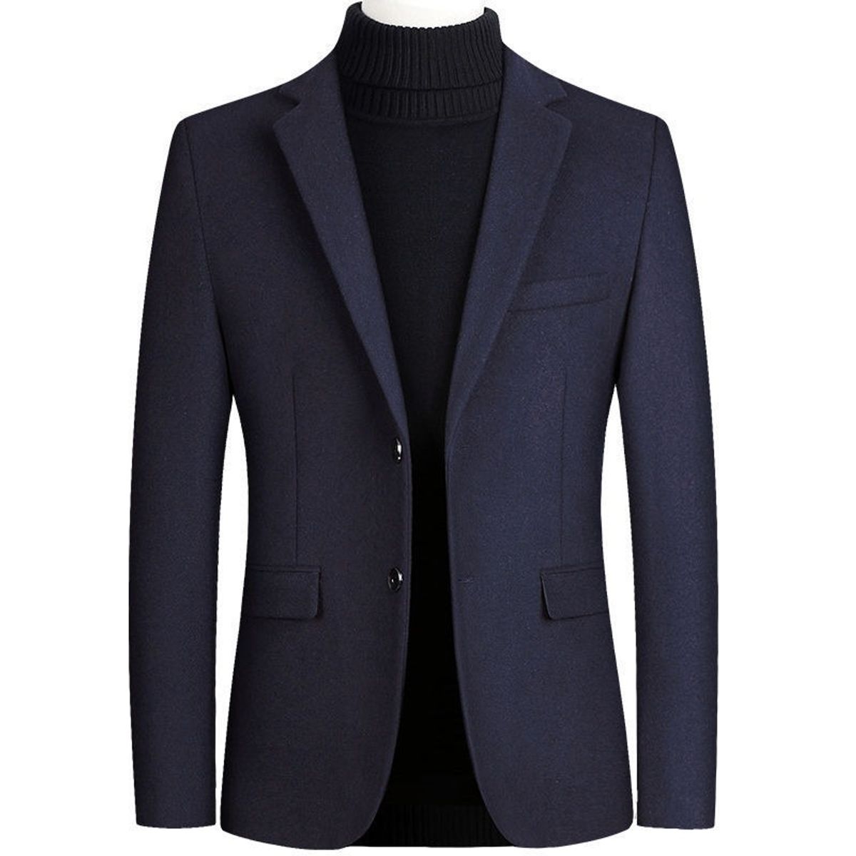 GIOIO - Saco Hombre Urbano Mezcla Lana Elegante Diario Oficina​