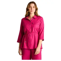 LORENZO DI PONTTI - Blusa Fucsia con Lazo