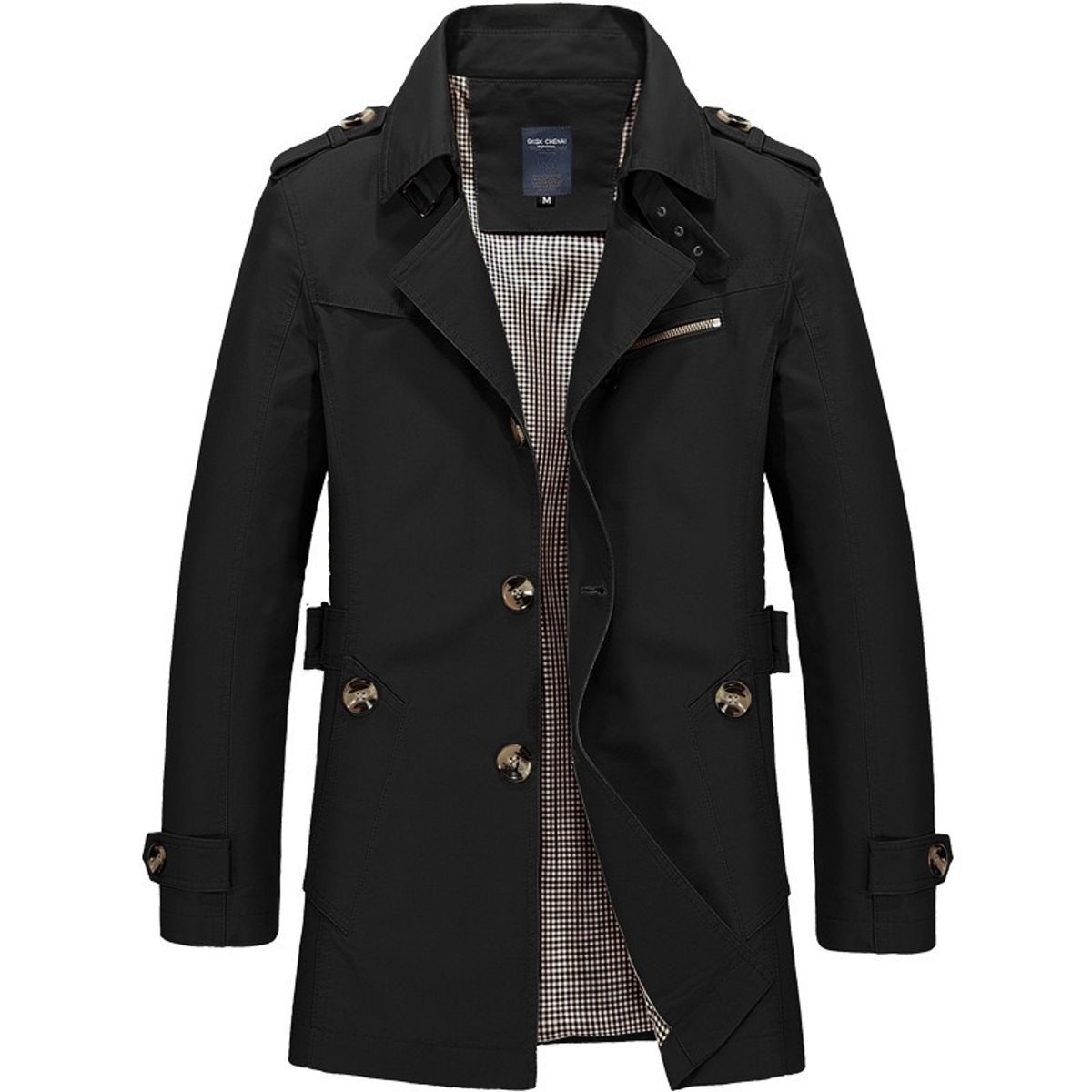 GIOIO - Gabardina Hombre Algodón Puro Urbano Ligera Elegante​