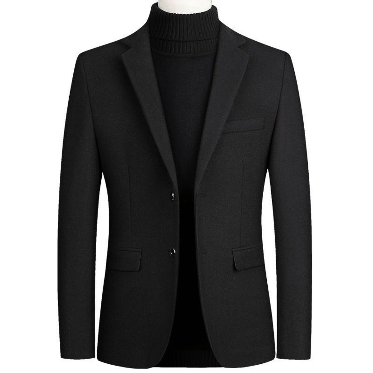 GIOIO - Saco Hombre Urbano Mezcla Lana Elegante Diario Oficina​