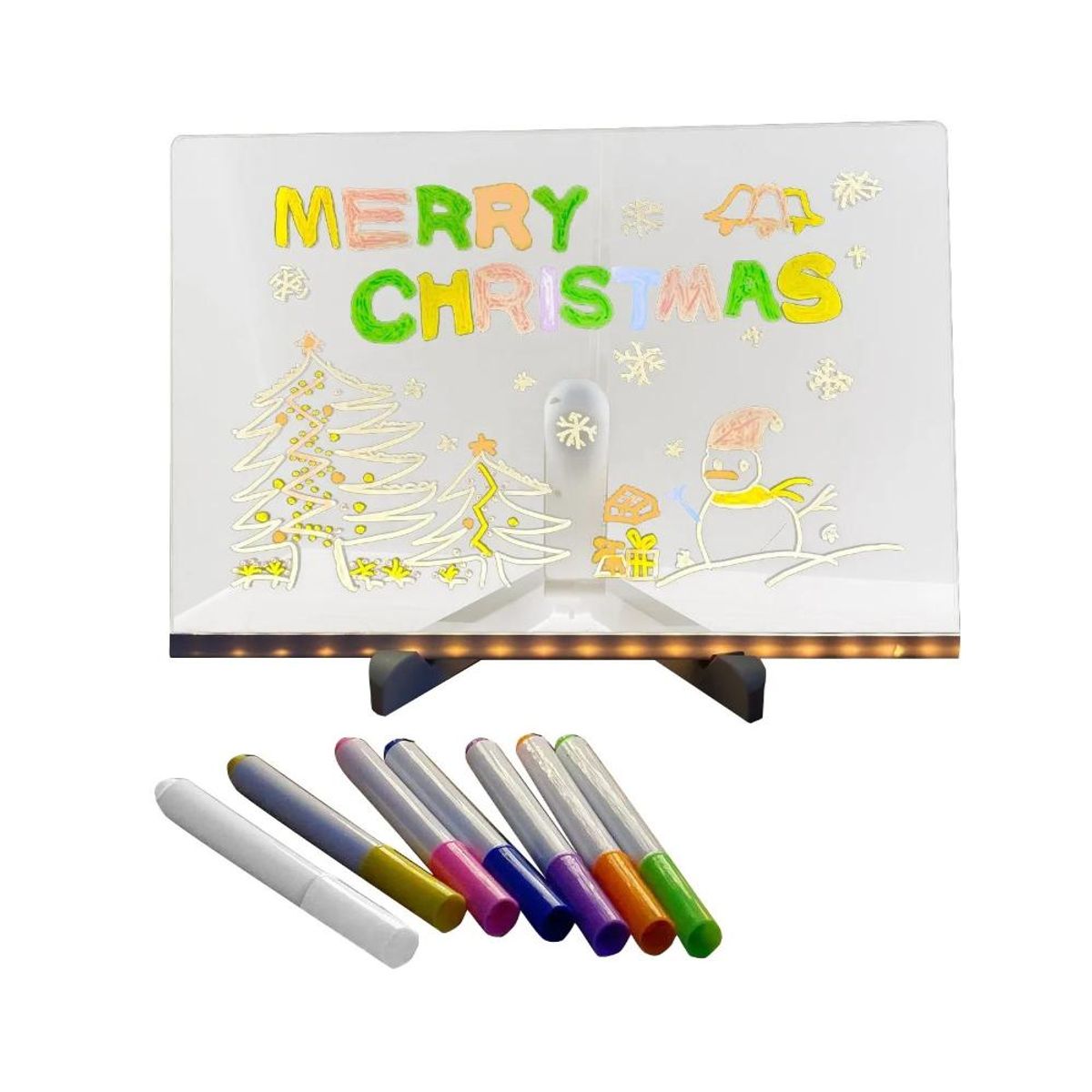 GENERICO - Pizarra Acrílica LED 20×30 Panel Mensajes Luminoso