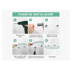 OFERTABKN - Pack 4 Organizador Repisa Esquineras De Vidrio Ducha Estante