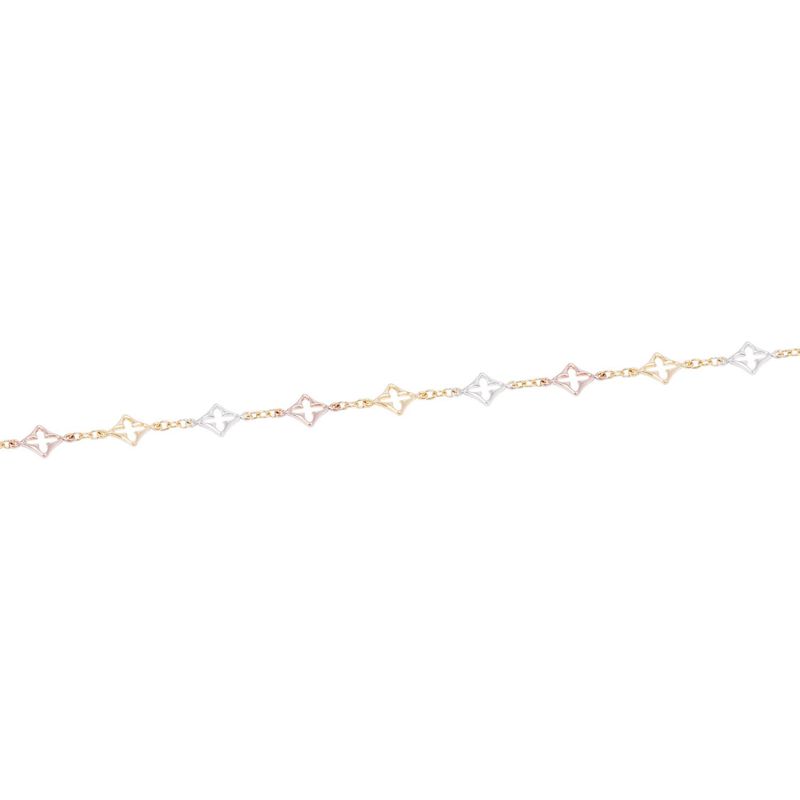 JB JOYAS BARON - Pulsera de Oro 18kt Mano de Fátima Bicolor