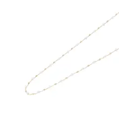 JB JOYAS BARON - Collar de Oro de 18Kt con Perlas Cultivadas 45cm