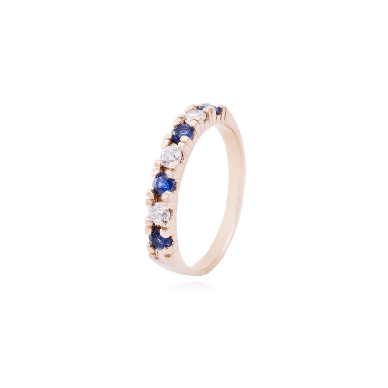 JB JOYAS BARON - Anillo en Oro Miel 18kt Bitono