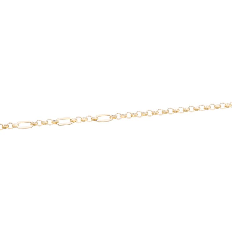 JB JOYAS BARON - Pulsera de Oro 18kt Rolo y eslabones
