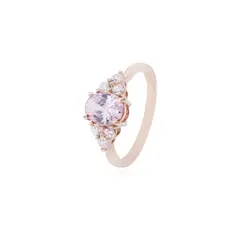 JB JOYAS BARON - Anillo en Oro Miel 18kt Serenidad Rosa