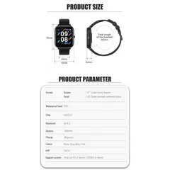 GENERICO - Smartwatch P8 modo deportivo pantalla táctil