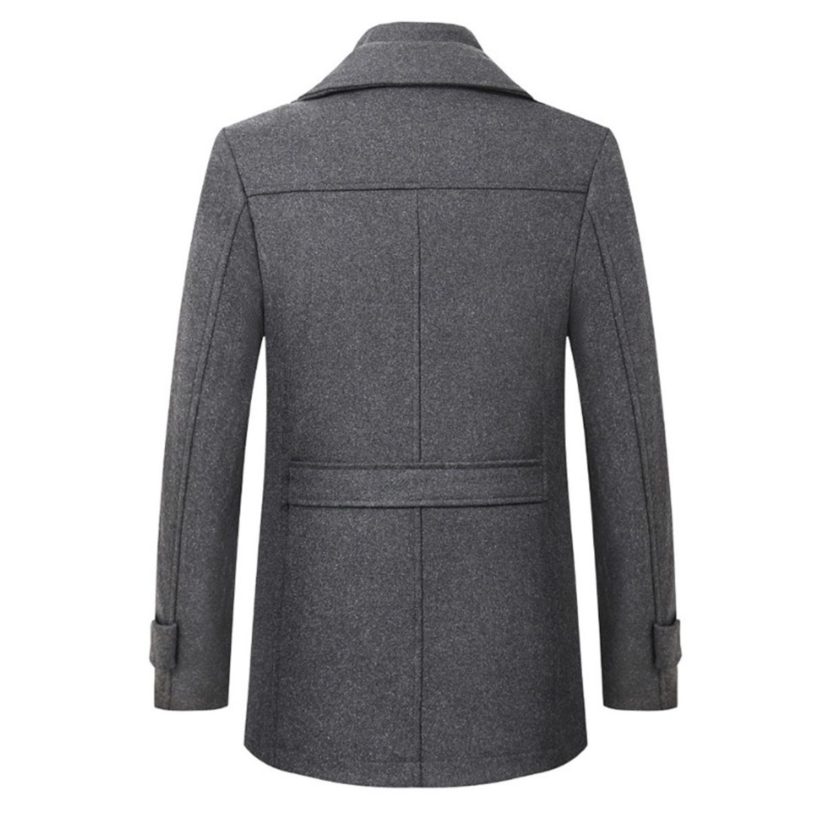 GIOIO - Abrigo Hombre Lana Corte Preciso Grueso Estilo Gabardina Urbano​