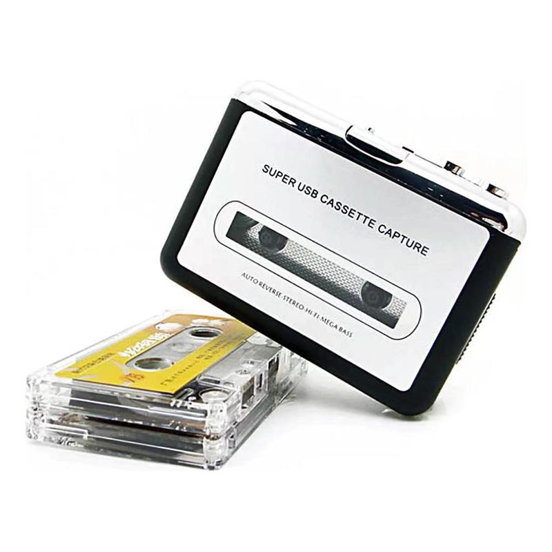 GENERICO - Convertidor Portátil de Cintas a MP3 con Sonido Estéreo 2024